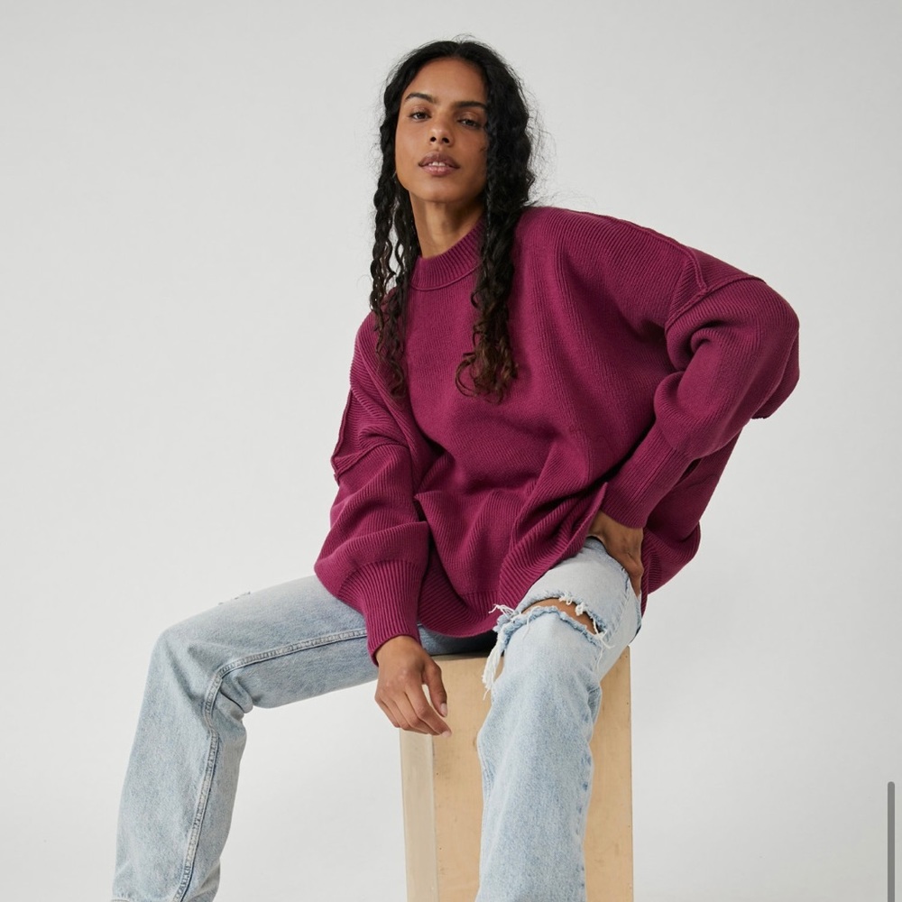 Free People Easy Street Tunic XS Mulberry